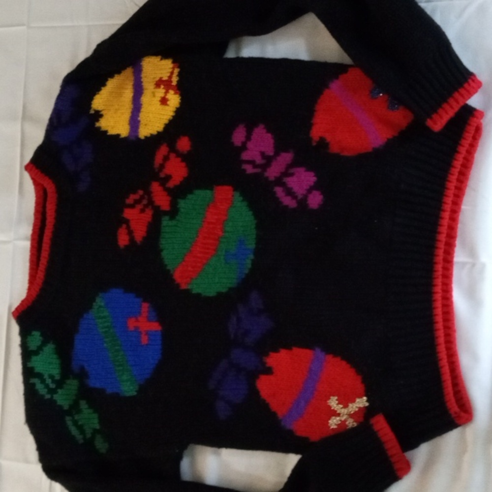 Vintage Hasting & Smith Christmas ornament sweater